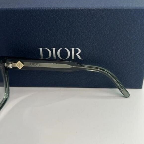 New Dior CD Diamond S6I Optical Glasses transparent Green Fast Ship! - Picture 4 of 13